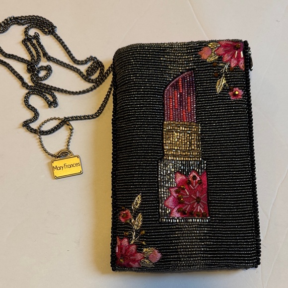 Mary Frances Handbags - Mary Frances beaded Lipstick crossbody small purse